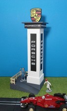 Porsche Tower DEKO für Carrera 132 Boxengasse Gebäude Slotcar Hybrid GO  1:43