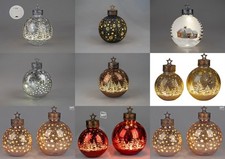 Formano LED Deko Kugel Leuchtkugel mit aufgesetztem Stern+Timer ca. 30 cm hoch