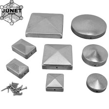 Pfostenkappen Zaunkappen Metall verzinkt/roh Zaunkappen Pfostenschutz Zaun neu