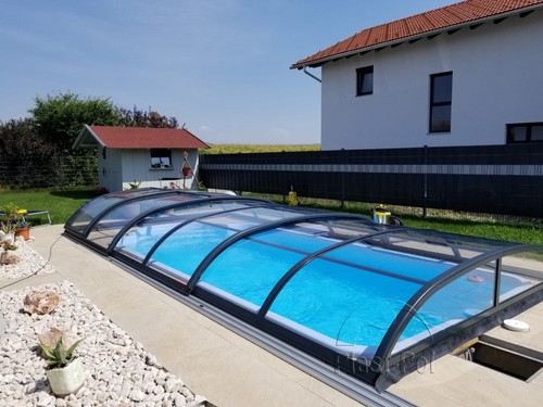 Gfk schwimmbecken überdachung - gfk,