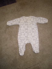 "C & A" Babyclub Nicki Strampler Schlafanzug beige Gr.62 Guter Zustand!!!