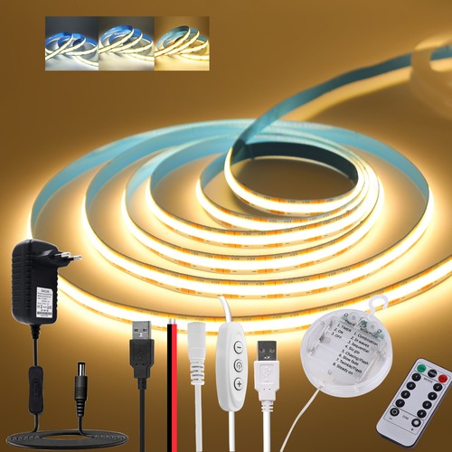 Cob led streifen leiste 12v - cob, 5v