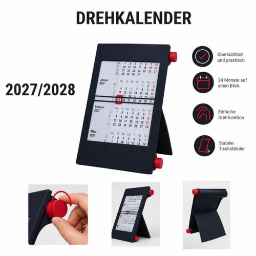 Schreibtischkalender 2027 2028 - schreibtischkalender, 2027/2028