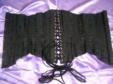 RAR Vintage schweres Schnür Korsett Gr.60 U-Brust Mieder Corsage Korsett  (la32