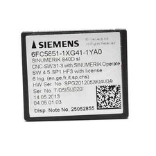 Siemens SINUMERIK 840D SL CNC-Software 31-3 6FC5851-1XG41-1YA0 -used-