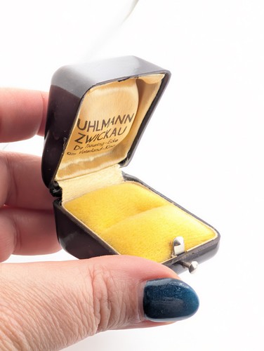 Altes bakelit etui ring - bakelit,
