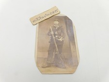 Top CDV Portrait 1870 Alter Kämpfer  1866 Kämpfer Gewehr Uniform Preussen