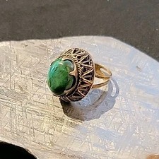 Malachit Ring 925 Silber