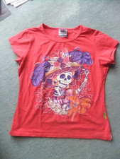 Damen Shirt, Dia de los Muertos, Mexiko, Halloween, Karani-Art