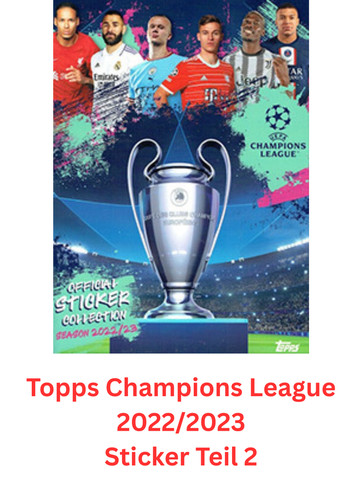 Topps champions league 2022 - topps, 2022/23