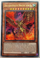 Geflügelter Drache von Ra Neu! Ultra Rare Yugioh Deutsch LED7 Götterkarte