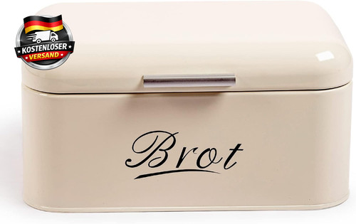 Brotkasten metall mit - brotkasten, deckel