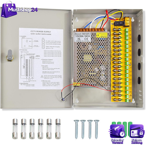 Cctv netzteil 12v 20a 240w - netzteil,