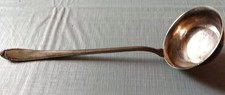 Antike Silber Schöpfkelle, Suppenkelle, 35 Cm