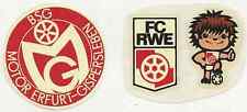 99/309 SCHIEBEBILD AUFKLEBER- BSG MOTOR ERFURT-GISPERSLEBEN +FC ROT WEISS ERFURT