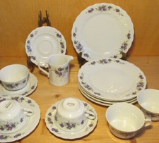 Eschenbach Veilchen Teetasse 1tlg. 2tlg. Kuchenteller Königskuchenplatte Auswahl