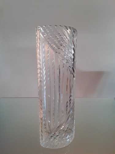 Designer kristall vase oval - -,
