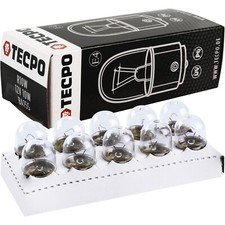 50x TECPO R10W 12V 10W GLÜHBIRNE AUTOLAMPE BA15s KUGELLAMPE LEUCHTMITTEL