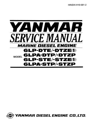 Yanmar 6lp dte - 6lp-dte, 6lpa-dtp