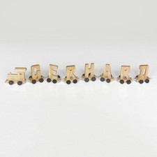 Buchstabenzug aus Holz Namens-Set "Gerhard" - Namenszug Geschenk Geburt