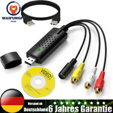 USB 2.0 Audio Video Grabber Konverter VHS auf DVD für Windows XP 10/8/7/Mac DHL
