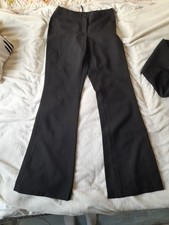 Schwarze Lowrise Schlaghose