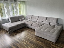 U-Form Sofa zum Verschenken an Selbstabholer.