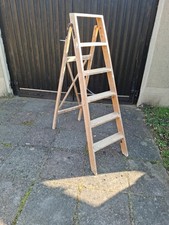 Alte holzleiter klappleiter - alte,
