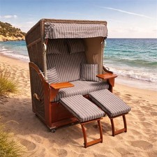 Strandkorb mittelmeer mahagoni - strandkorb,