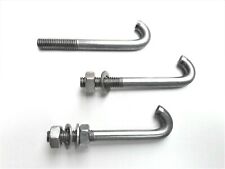 Hakenschraube EDELSTAHL M8 A2 V2A Winkelhaken Zaunbefestigung Rundhaken Schraube