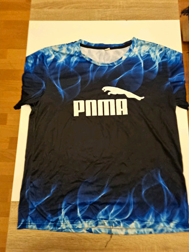 Shirt blau schwarz weiß - t-shirt, blau/schwarz/weiß