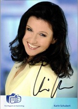 Original Autogramm Karin Schubert Frankenschau /// Autogramm Autograph si 338222