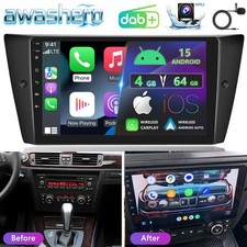 4+64GB Android Autoradio Für BMW 3er E90 E91 E92 E93 9'' Carplay GPS Navi DAB+