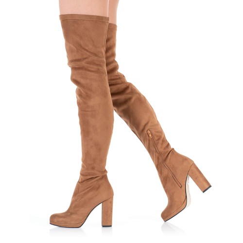 Overknee stiefel braun - stiefel,