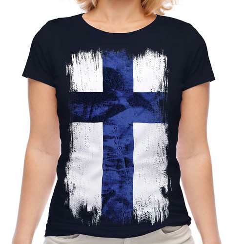 Finnland grunge flagge damen - finnland,