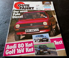 Gute Fahrt 01/87 Test Golf GTI 16V Kat,Golf Oettinger 2000 E/16V Kat,Sirius-Wohn