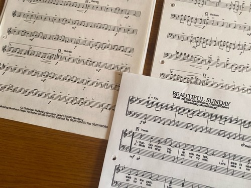 Noten beautiful sunday - noten:, –