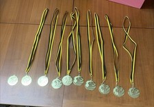 20er Set Medaillen  Goldfarben