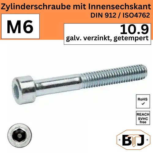 Din 912 9 m6 - din, -10.9-m6