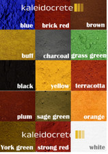 Betonpigmentfarbe für Zement, Putz, Mörtel, Harz, Rendern & Fugen - 15 Farben