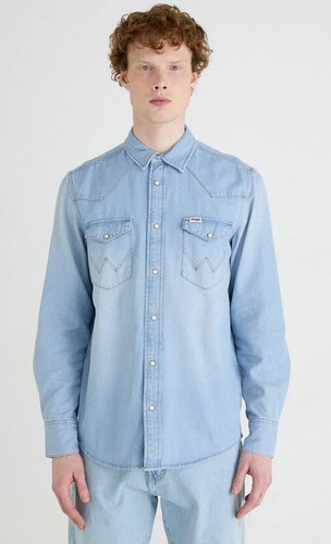 Wrangler herren jeanshemd - jeanshemd,