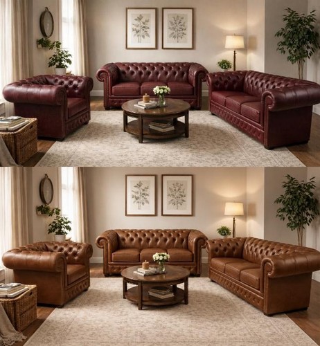 Chesterfield garnitur 1 - chesterfield, 3+2+1