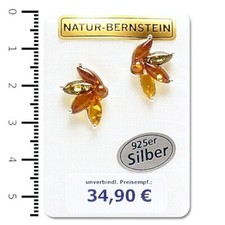 Natur Bernstein Ohrringe