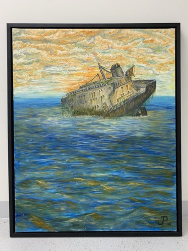 ölgemälde schiffswrack - Ölgemälde,