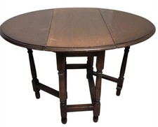 Vintage Eiche Klapptisch Torbein Höhe 49 cm