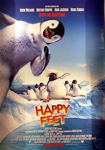 Happy feet filmplakat a1 - happy,