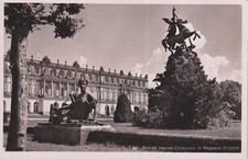 Alte Postkarte - Schloß Herren-Chiemsee m. Pegasus-Gruppe