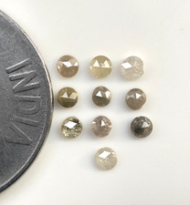 Lose Diamanten Rund Rose Cut