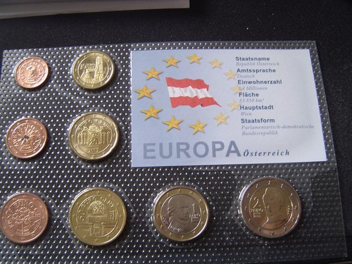 Kursmünzensatz österreich - ,