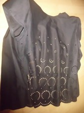 Vintage Damen Bluse schwarz